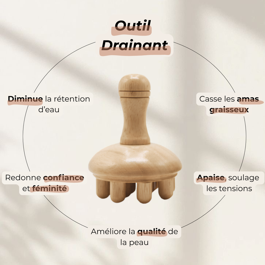 Outil de massage drainant